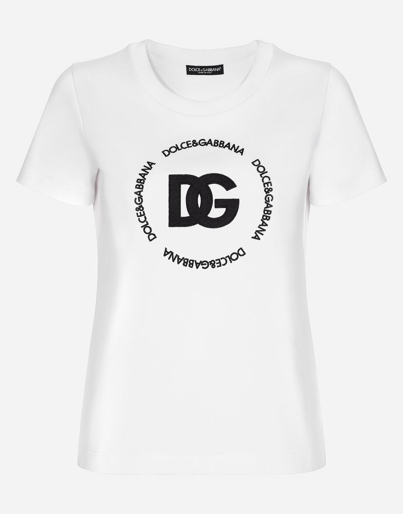 Majica Dolce & Gabbana Tshirt Manica Corta Bela | F8T00ZHU7H8W0800