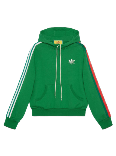 Pulover Gucci adidas x Cotton Hoodie Zelena | 692107 XJEKQ 3826