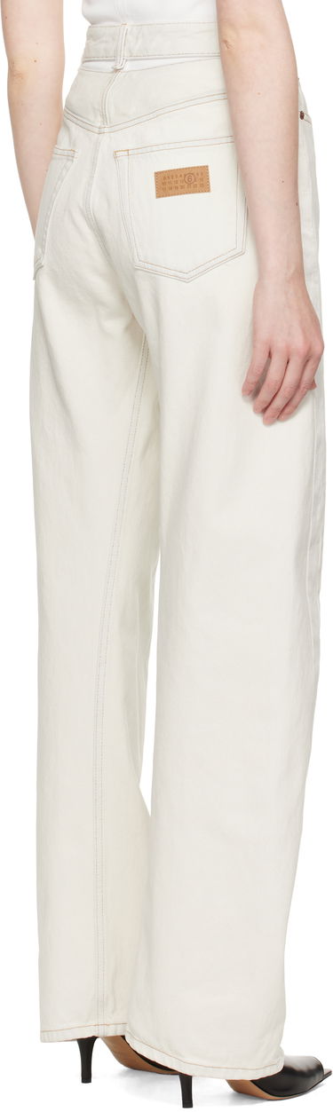 Kavbojke Maison Margiela MM6 Maison Margiela 5 Pocket Jeans Bela | S62LB0190 M30018, 2