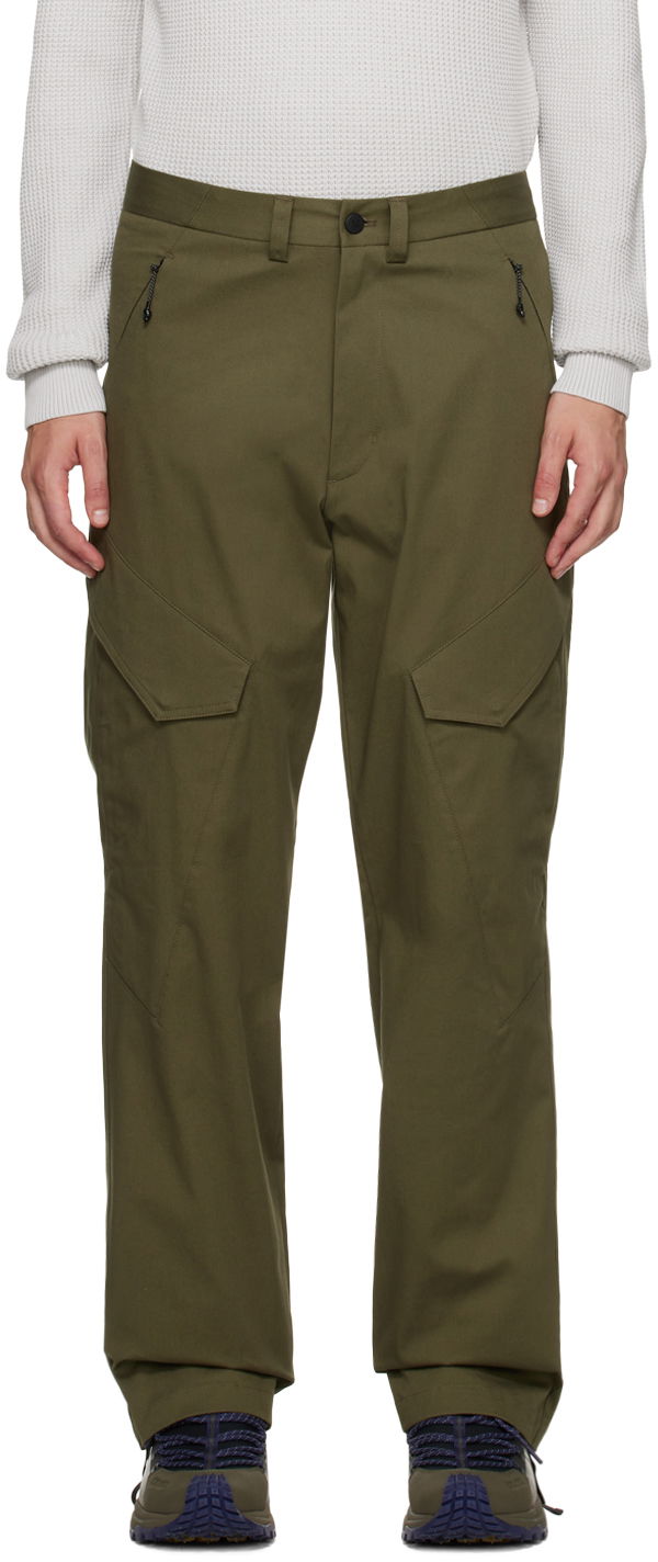 Cargo hlače Moncler Patch Cargo Zelena | I20912A0001059703, 0