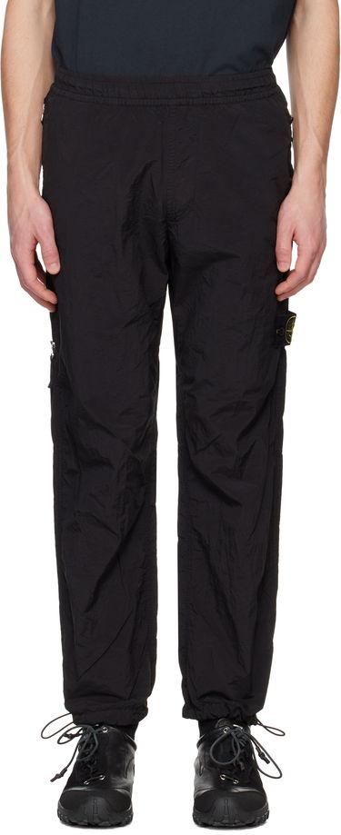 Trenirka Stone Island Stone Island Regenerated Nylon Metal ECONYL Sweatpants Črna | K1S15 3100005 S0019, 0