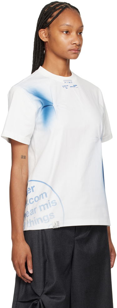 Majica ADER ERROR Nowia Graphic Print Cotton T-Shirt Bela | BN01SSTS0102OW, 3
