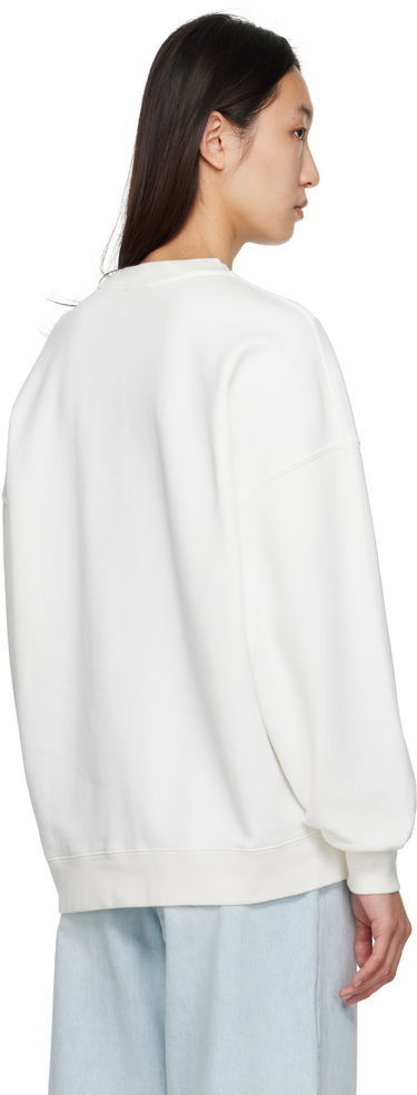 Pulover Anine Bing ANINE BING Miles Framed Monogram Sweatshirt Bela | A-08-11205-OFW1, 2