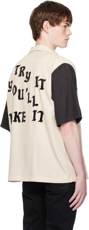 Srajce AMIRI AMIRI 'Try It' Bowling Shirt Bež | AMSTCA1149, 2