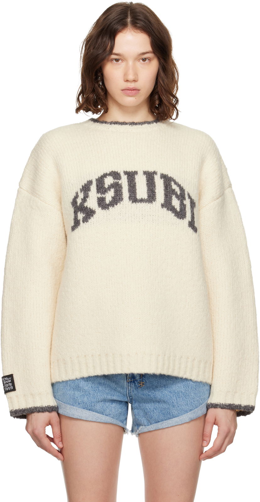 Pleteni pulover Ksubi Ksubi Moment Knit Sweater Bela | WPF25KW001