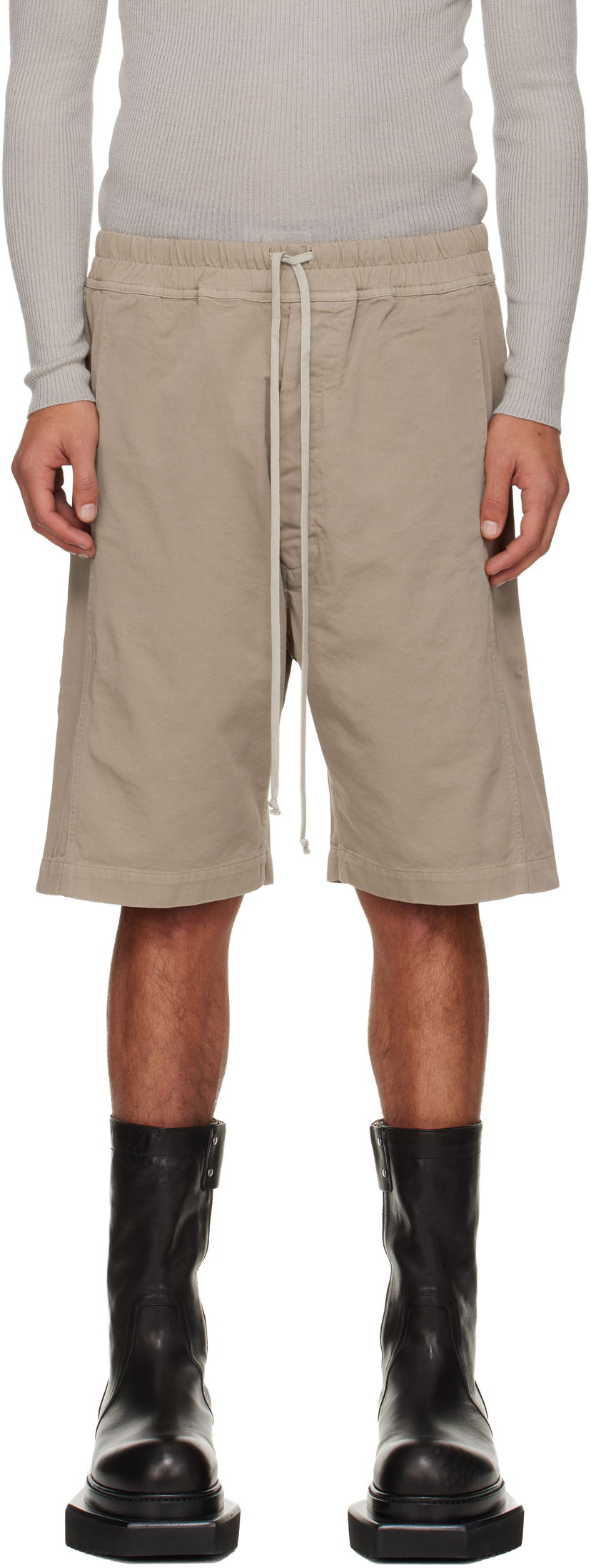Kratke hlače Rick Owens DRKSHDW Concordians Pusher Shorts Bež | DU02E7373 TW