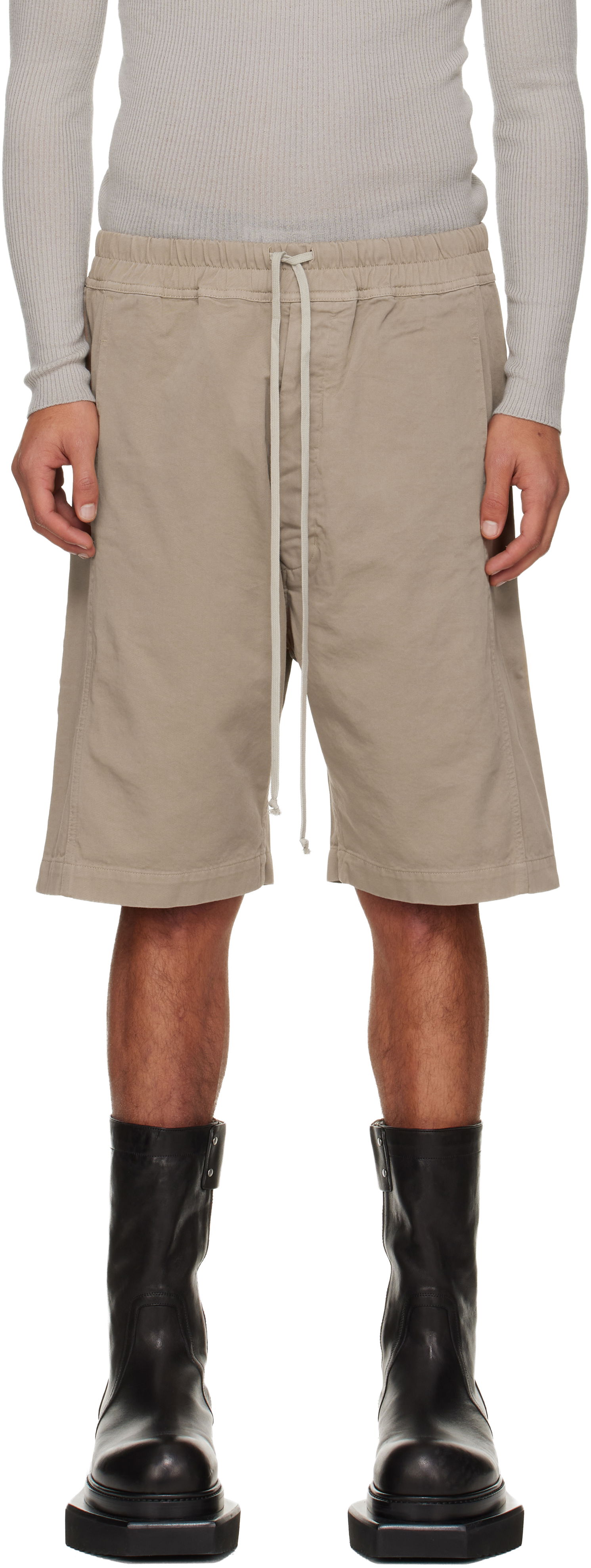 Kratke hlače Rick Owens DRKSHDW Concordians Pusher Shorts Bež | DU02E7373 TW, 0