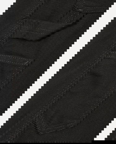 Hlače in kavbojke Carhartt WIP Single Knee Short black Rinsed Zelena | I027942_89_02, 4