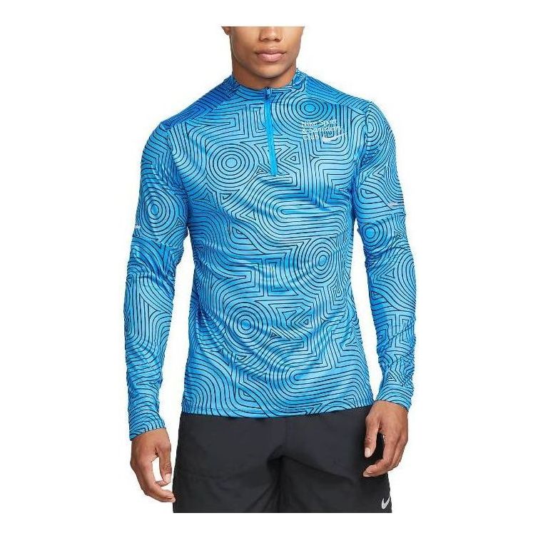 Pulover Nike Dri-Fit Element 1/4 Zip Running Top Modra | FB9036-406
