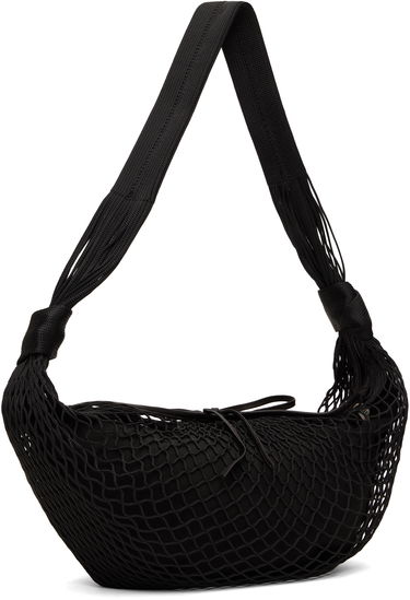 Torba za čez ramo LEMAIRE LEMAIRE Croissant Shoulder Bag Črna | BG0128 TP0006, 4