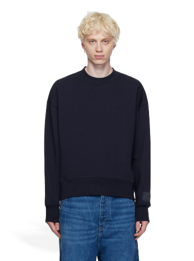 Pulover AMI Crewneck Sweatshirt Mornarica | USW017.740