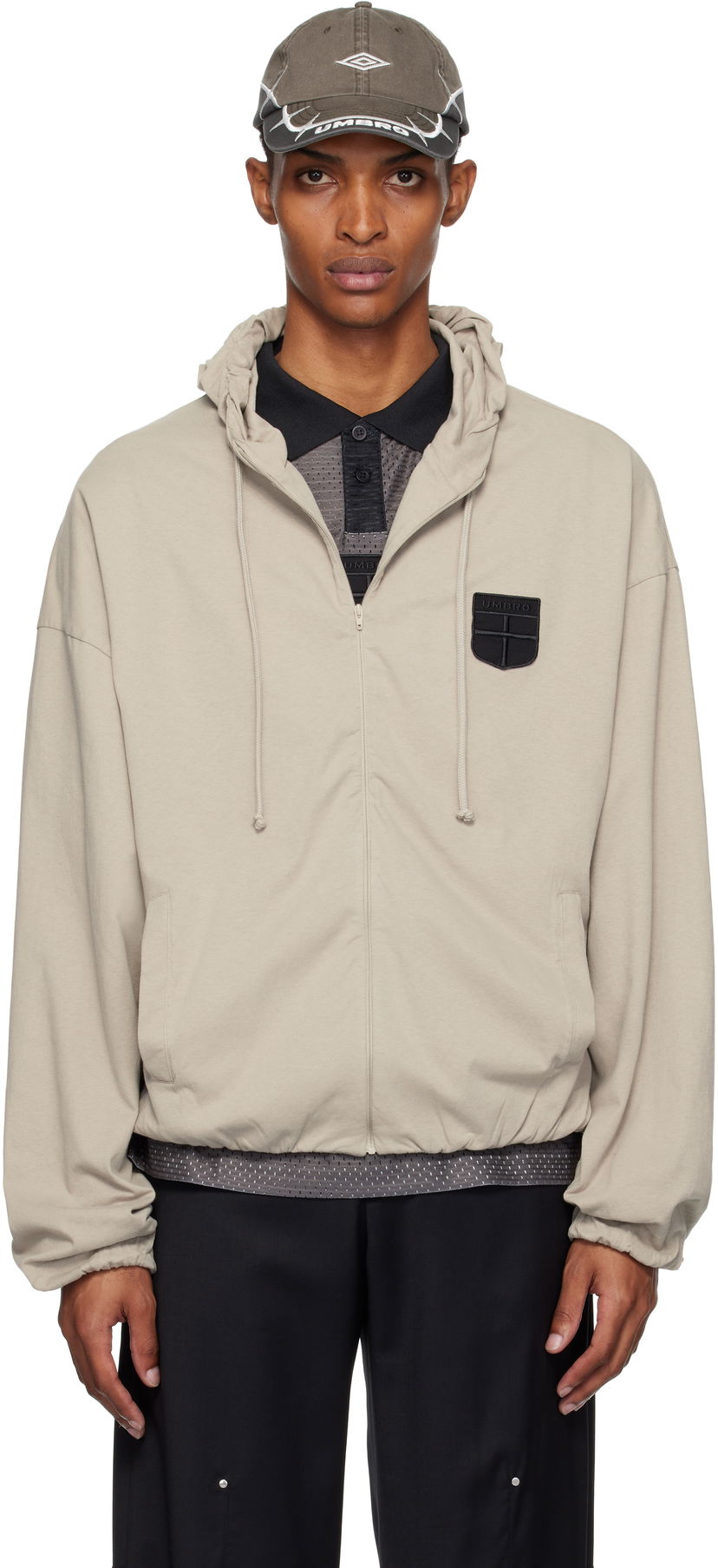 Pulover Umbro Umbro Crest Jersey Hoodie Bež | UBMW0245JY61