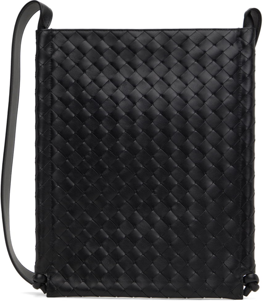 Torbica Bottega Veneta Large Flat Loop Pouch Črna | 776204V2HL1, 0