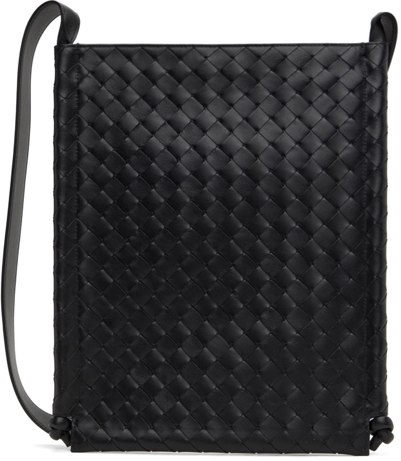 Torbica Bottega Veneta Large Flat Loop Pouch Črna | 776204V2HL1