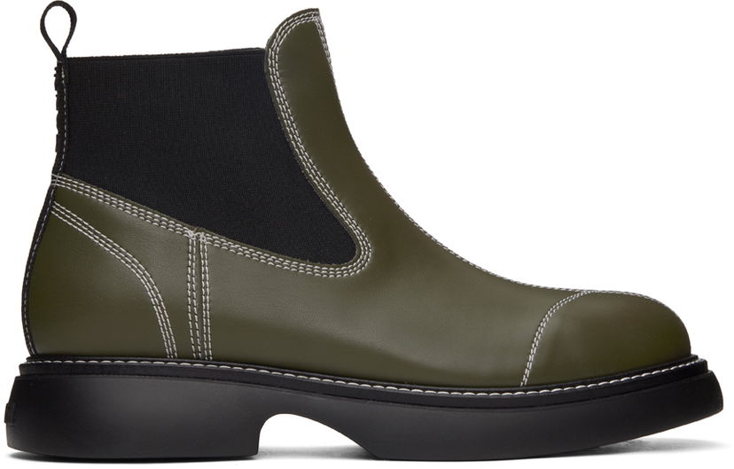 Oblačila GANNI GANNI Everyday Chelsea Boots Zelena | S2252