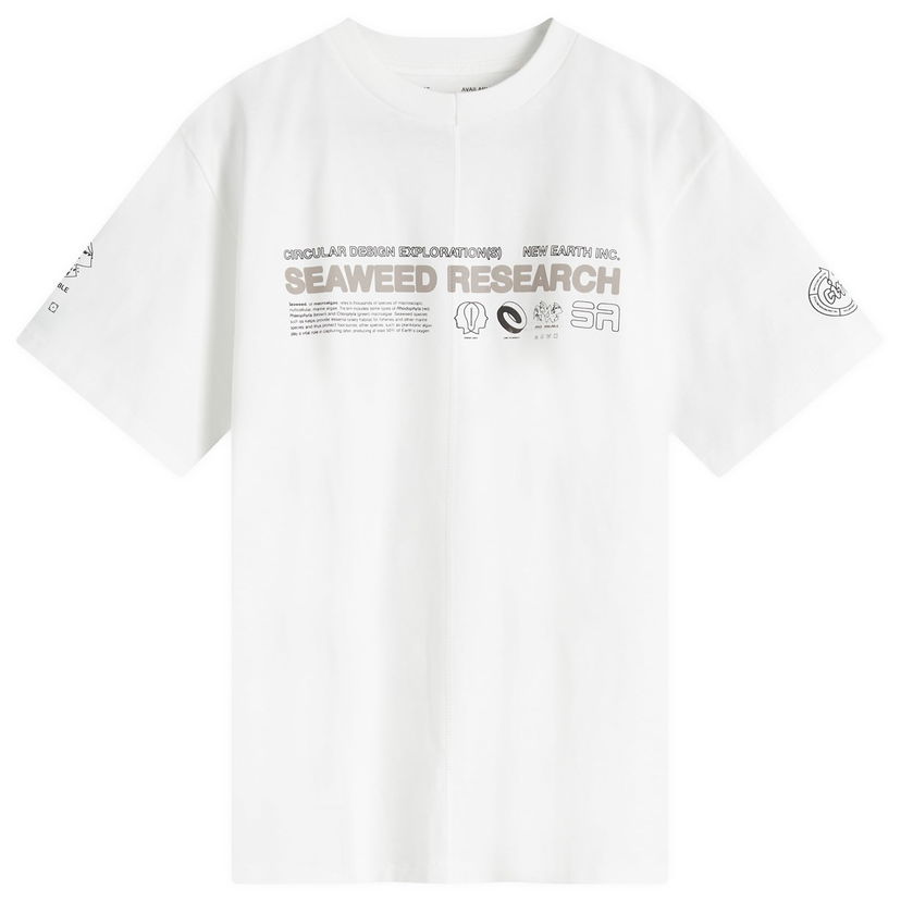 Majica Space Available Seaweed Research T-Shirt Off White Large Bela | SA-SRT002-WHT