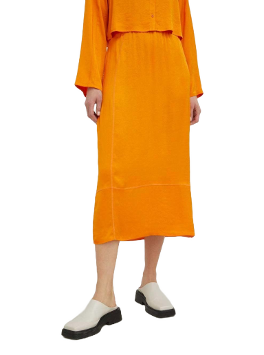 Krila American Vintage Midi Skirt Oranžna | WID13CE23