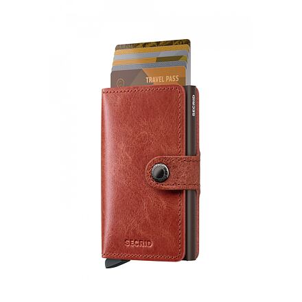 Denarnica Secrid Vintage Leather Mini Wallet Oranžna | MV-Orange