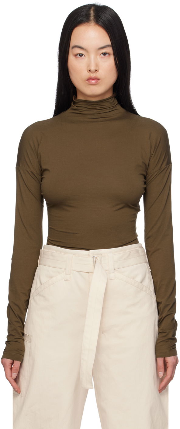 Pleteni pulover LEMAIRE Second Skin Turtleneck Zelena | TO1175 LJ053, 0