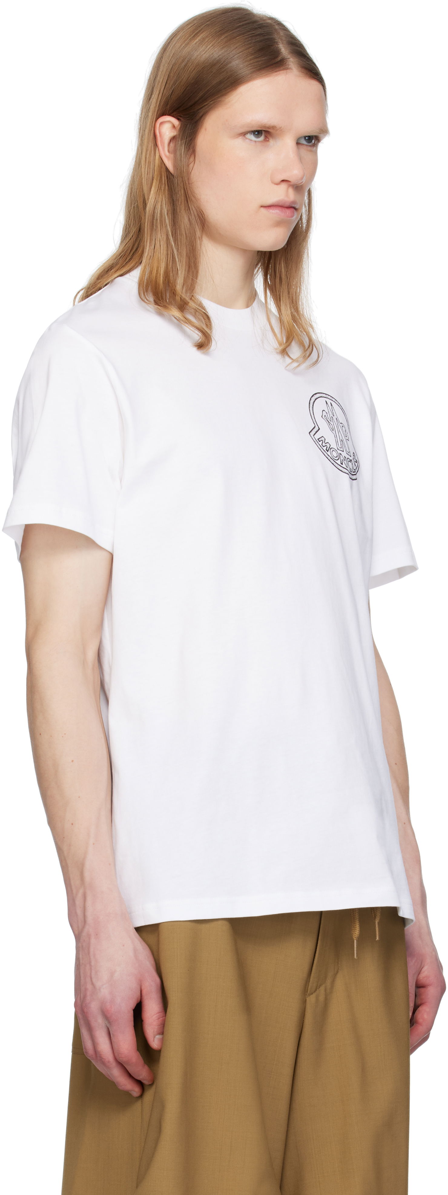 Majica Moncler Moncler Archivio Creativo T-Shirt Bela | K10918C0005689AJS, 1