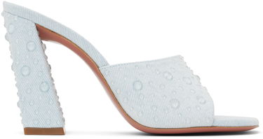 Modni dodatki Amina Muaddi Amina Muaddi Brigitte Crystal Heeled Sandals Modra | BRIGITTE CRYSTAL SLIPPER BLOCK, 0