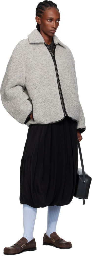 Jakna JW Anderson JW Anderson Contrast Trim Casual Jacket Siva | JK0412-PG1820, 3