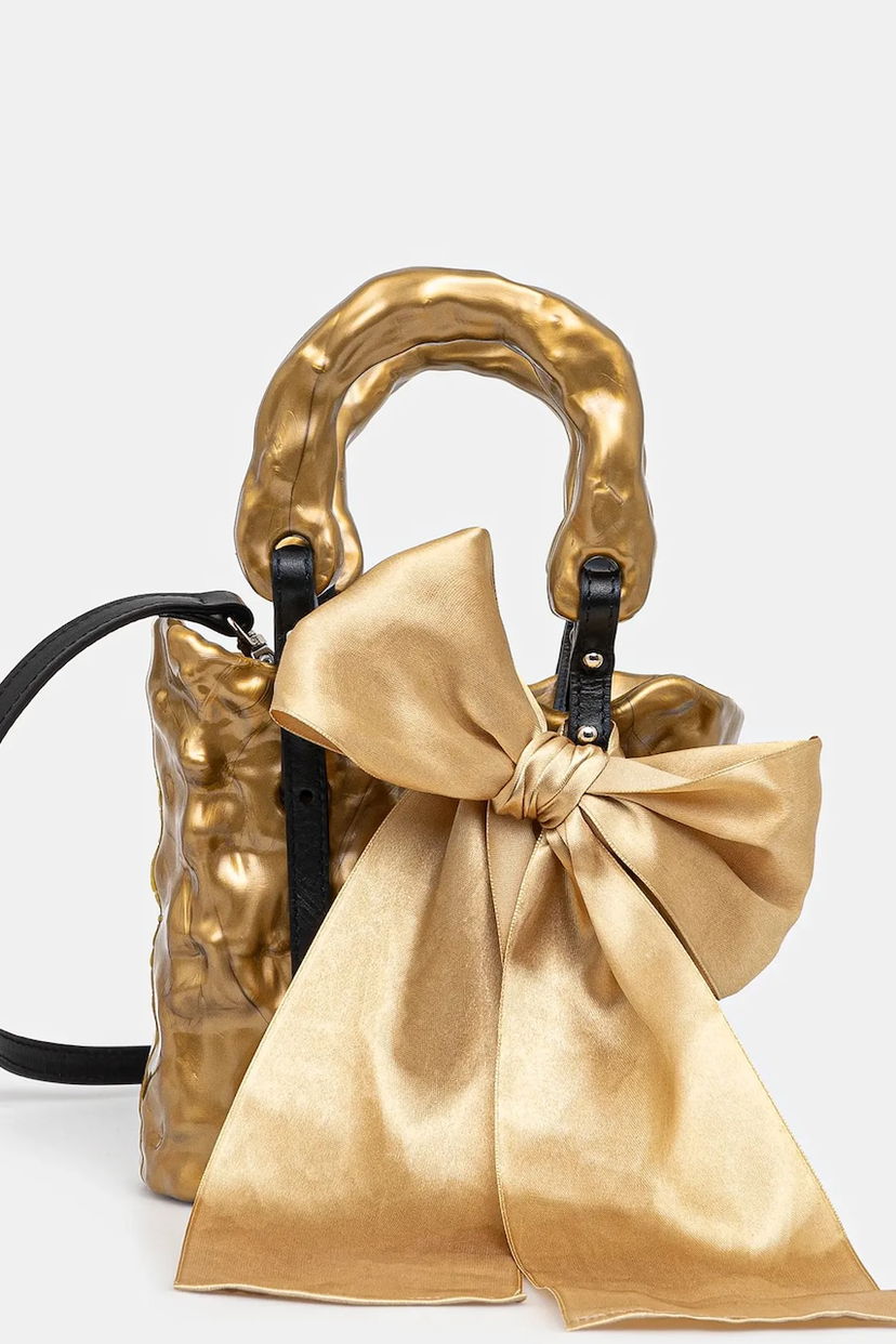 Torbica Ottolinger Ottolinger Signature Ceramic Bag with Bow Kovinski | 126.900126.01