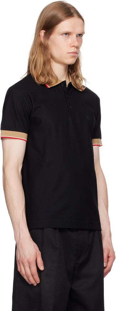 Polo majica Burberry Burberry Logo Collar Polo Črna | 8110934, 1