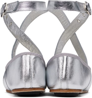 Pasovi Repetto Repetto Sophia Belt Ballerina Flats Kovinski | V4232VEM, 1
