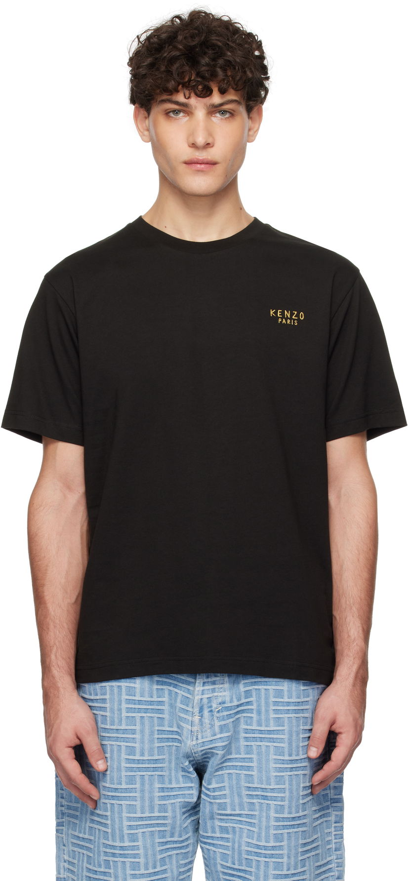 Majica KENZO Paris 'Year Of The Snake' Black T-Shirt Črna | FF55TS4884SG