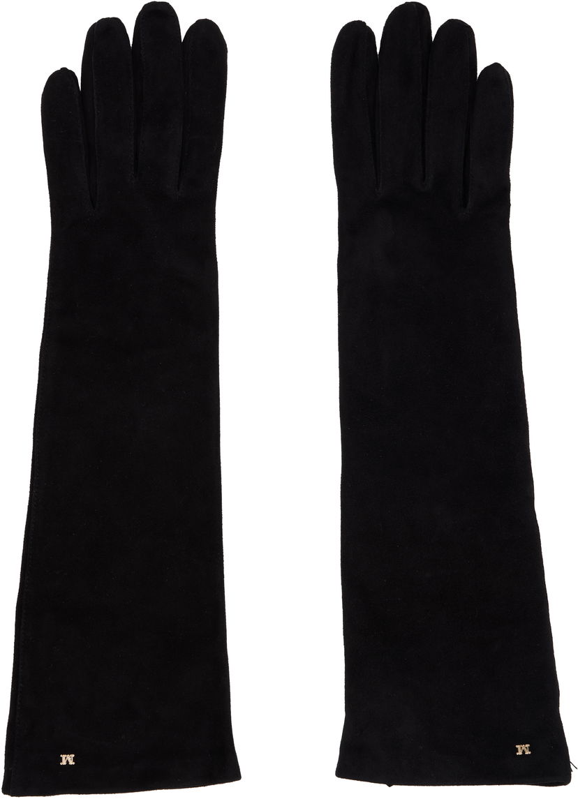 Rokavice Max Mara Afideesuede Long Gloves Črna | 2524566013600