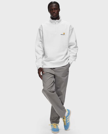 Pulover Carhartt WIP Half Zip American Script Sweat Bela | I027014-02.XX, 1