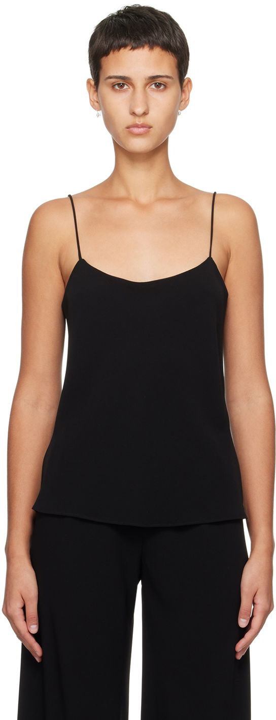 Majica brez rokavov The Row Silk Camisole Top Črna | W151-W1968