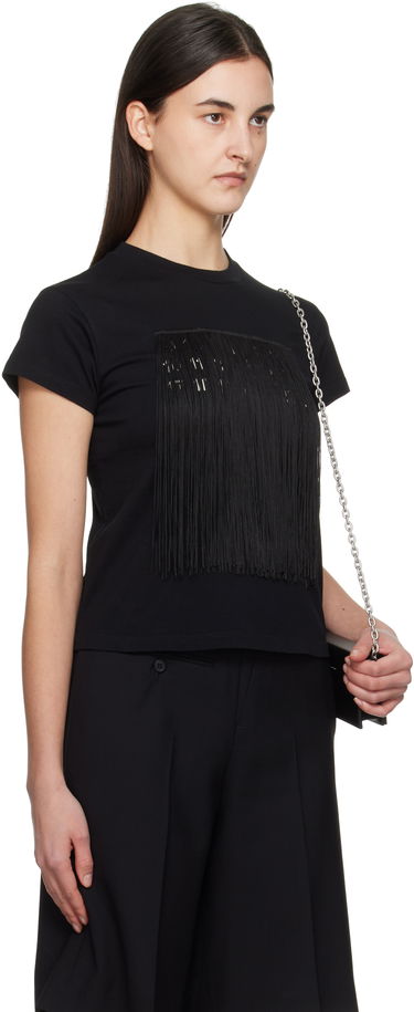 Majica Maison Margiela MM6 Maison Margiela Fringe Logo T-Shirt Črna | S52GC0332 M20048, 1