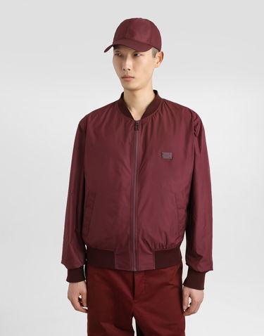 Bomber jakna Dolce & Gabbana Dolce & Gabbana Technical Fabric Bomber Jacket Bordo | G9BLMTFUS27R0108, 1