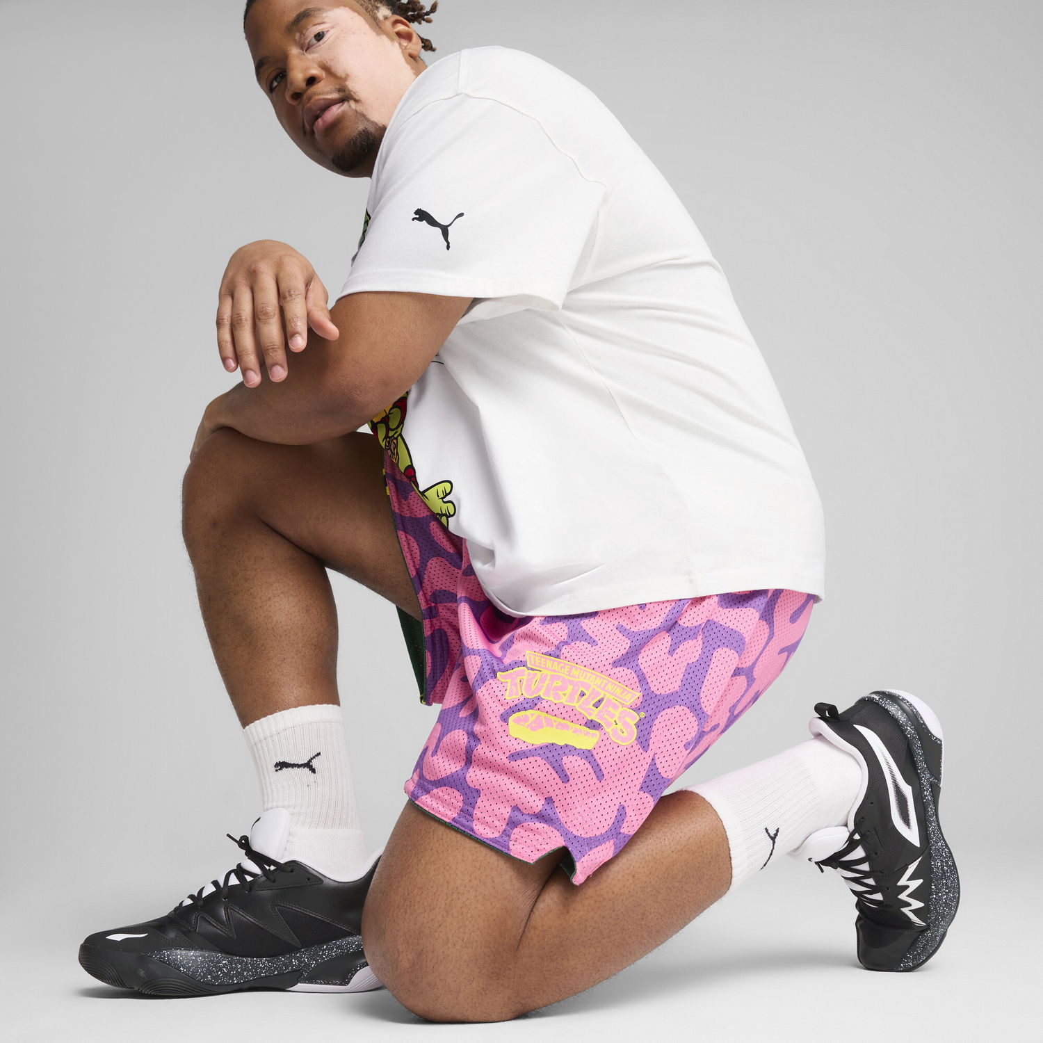Majica Puma PUMA x TMNT Reversible Basketball Shorts Bela | 630931_01, 1