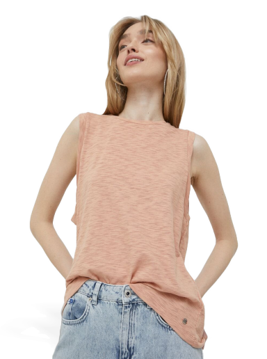 Majica brez rokavov Roxy On The Shoreline Vest Top Oranžna | ERJKT03980