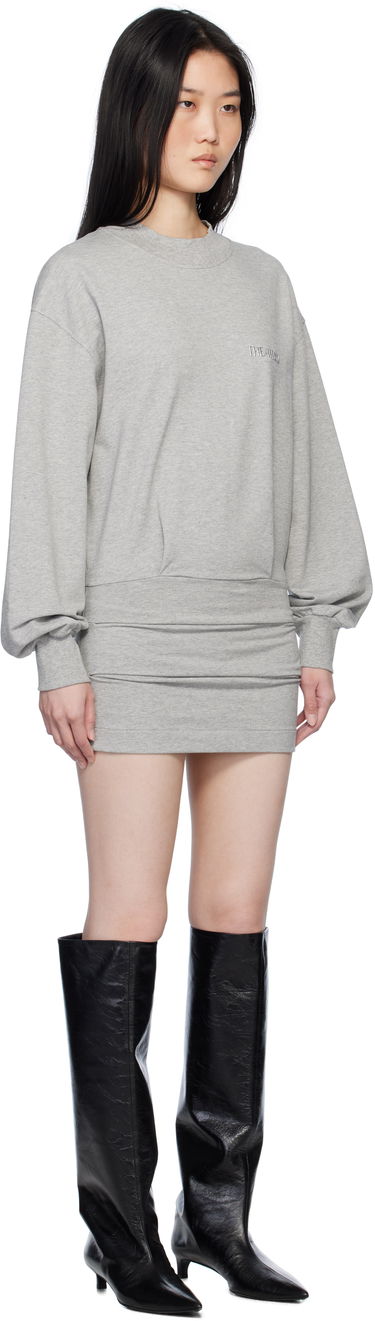 Obleke The Attico The Attico Sweater Mini Dress Siva | 250WCA00393 JJF006AA, 1