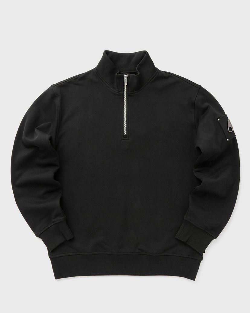 Pulover Moose Knuckles HARTSFIELD 1/4 Zip Sweatshirt Črna | M35MS613-292