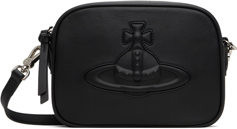 Torba za čez ramo Vivienne Westwood Vivienne Westwood Anna Camera Bag Črna | 48020005U-L001S-