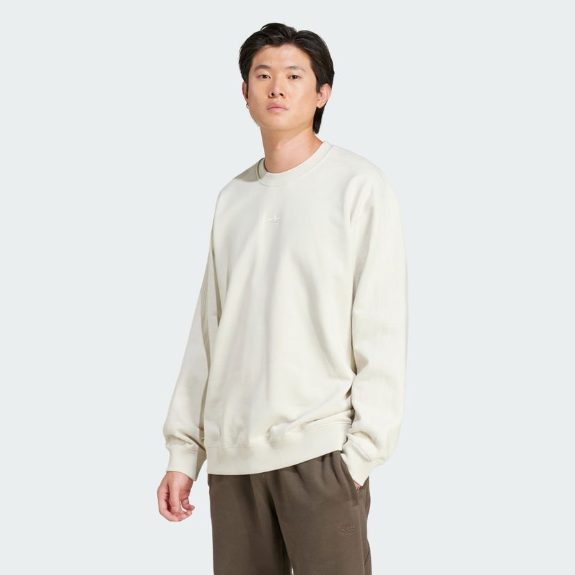 Pulover adidas Performance Premium Essentials Crewneck Sweatshirt Bež | JD3304