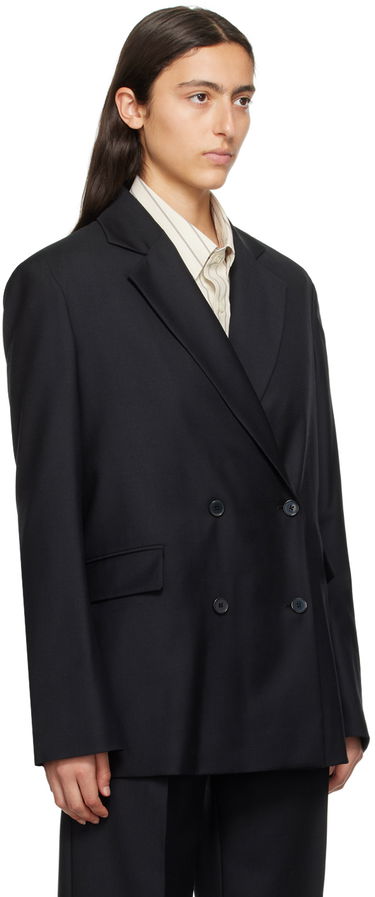 Jakna Loulou de Saison Loulou de Saison Donau Double-Breasted Blazer Črna | NEW DONAU, 1