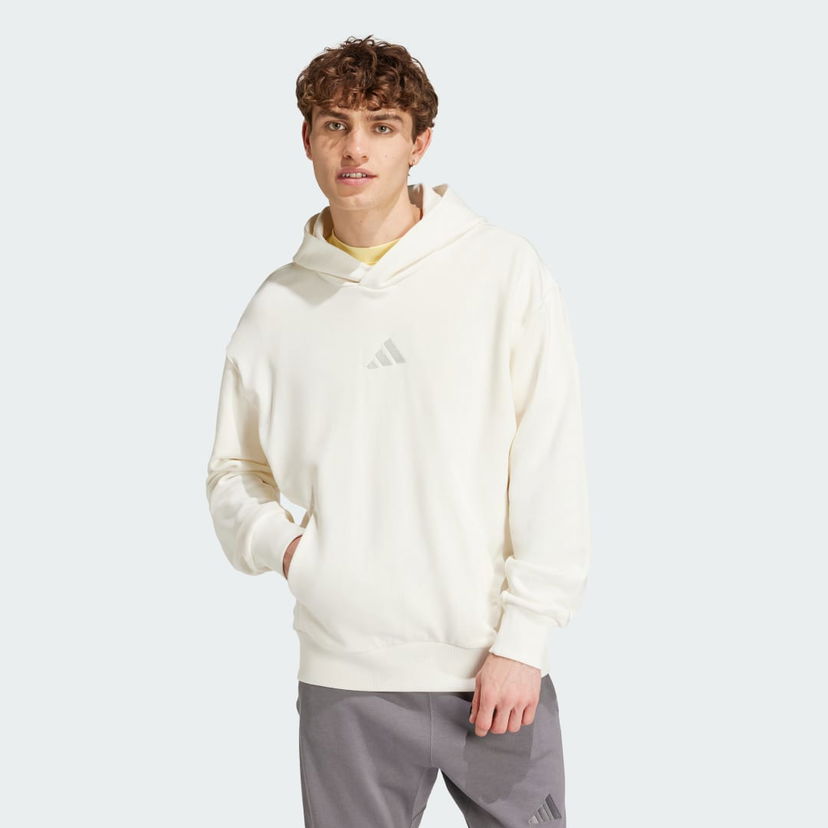 Pulover adidas Performance ALL SZN French Terry Hoodie Bela | IY4154
