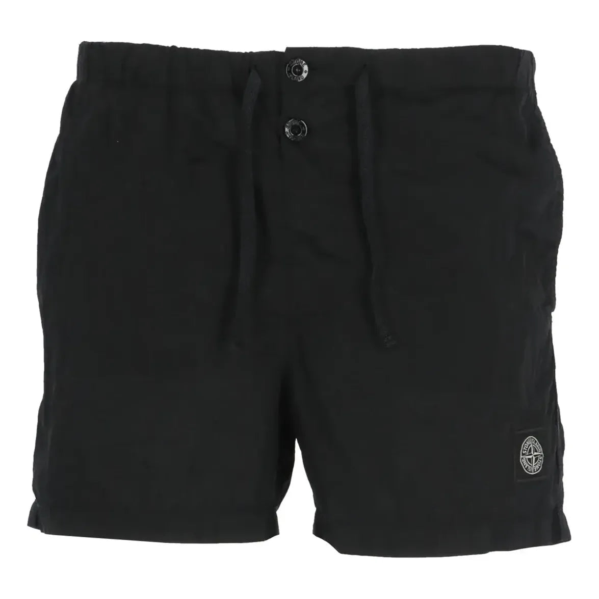 Kratke hlače Stone Island SLogo Patch Drawstring Shorts Črna | 1015B0643-A0020, 0