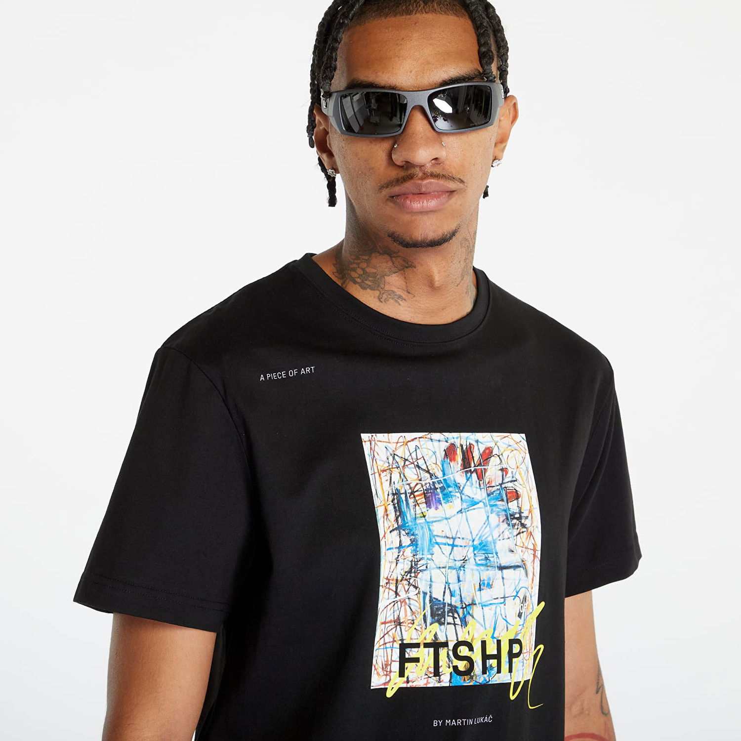 Majica Footshop Martin Lukáč x Colouring Outside The Lines Črna | FTSHP_302, 1