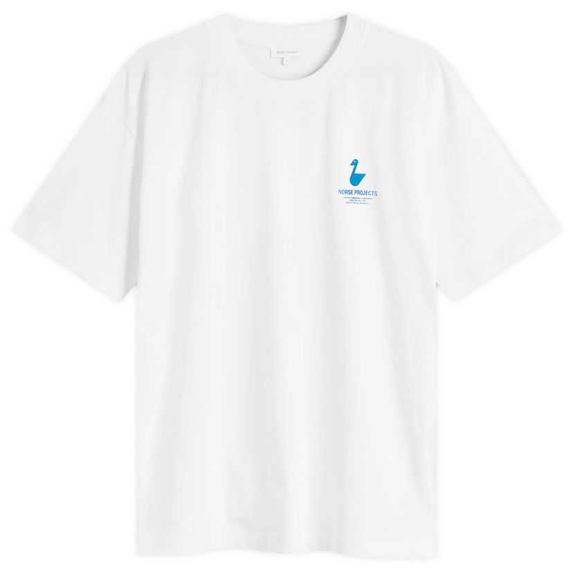 Majica NORSE PROJECTS Norse Projects Johannes Organic The Lakes Print T-Shirt, Size Large Bela | N01-0694-0001