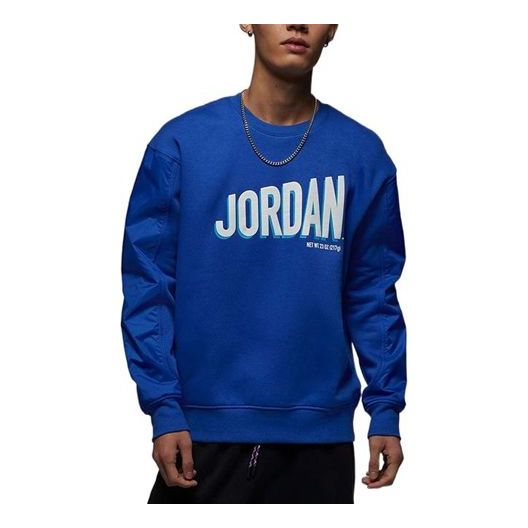 Pleteni pulover Jordan Jordan Men's Flight MVP Sweatshirt Modra | DV7589-480