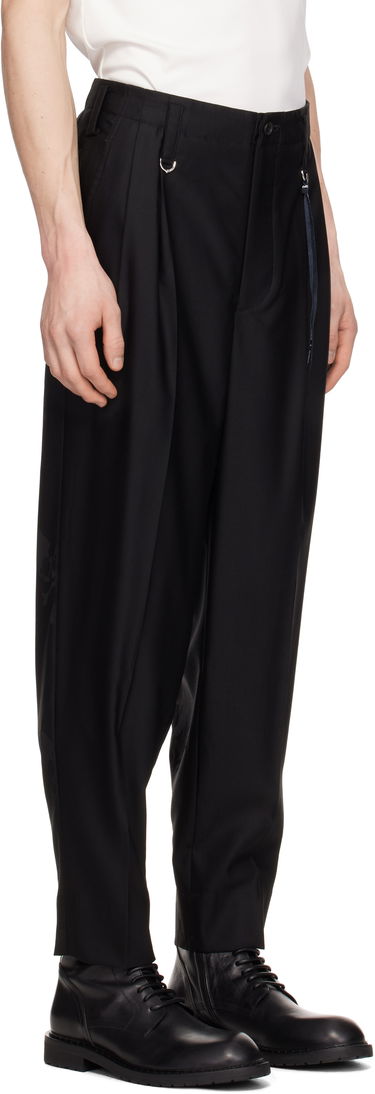 Hlače Mastermind WORLD Mastermind World Summer Wool Trousers Črna | MW25S14-PA016-100, 1