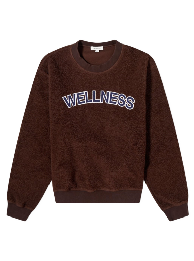 Pulover Sporty & Rich Wellness Sherpa Sweatshirt Rjava | CR666CH