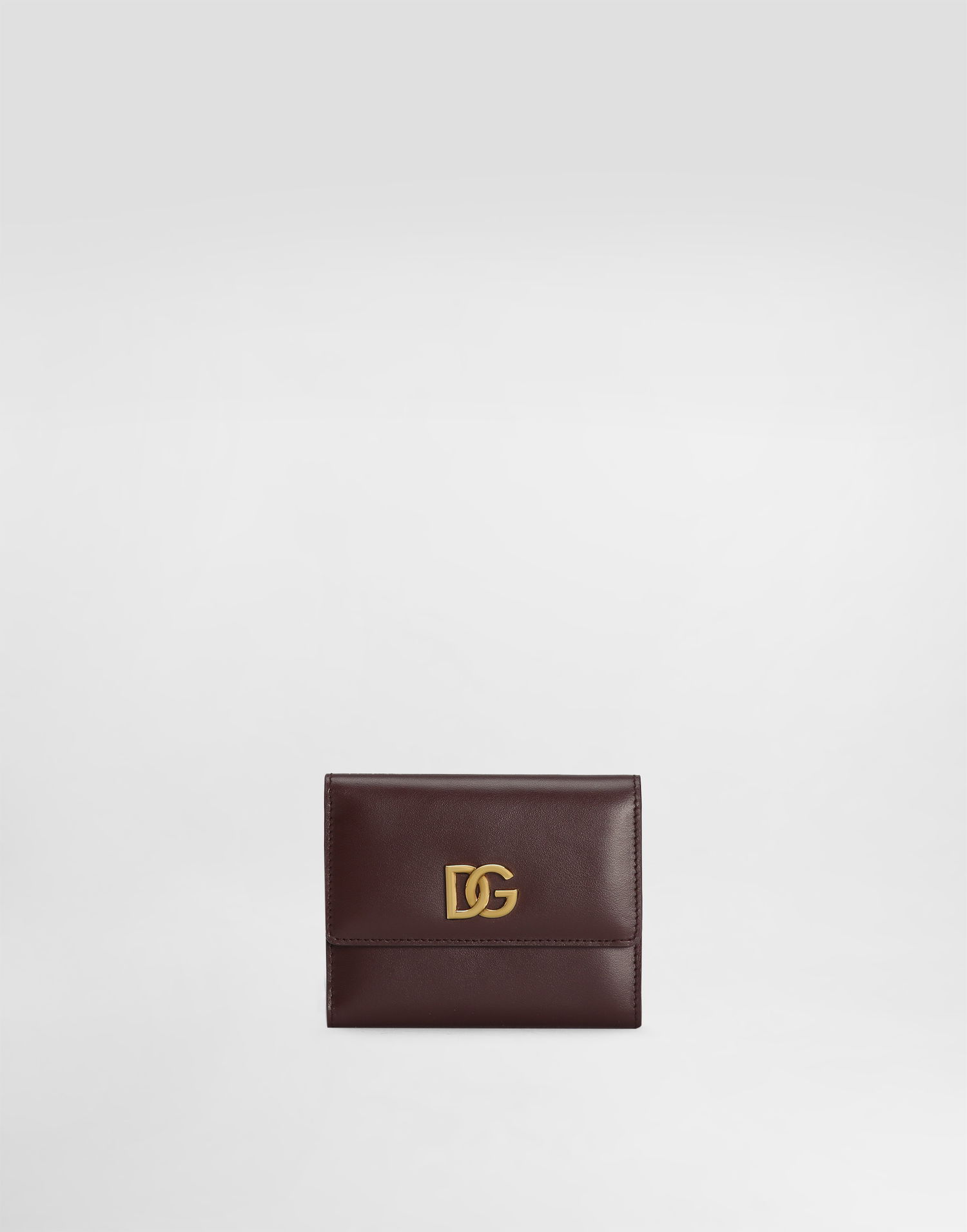 Denarnica Dolce & Gabbana Dolce & Gabbana Calfskin Wallet with DG Logo Bordo | BI3338A9M758K384, 0